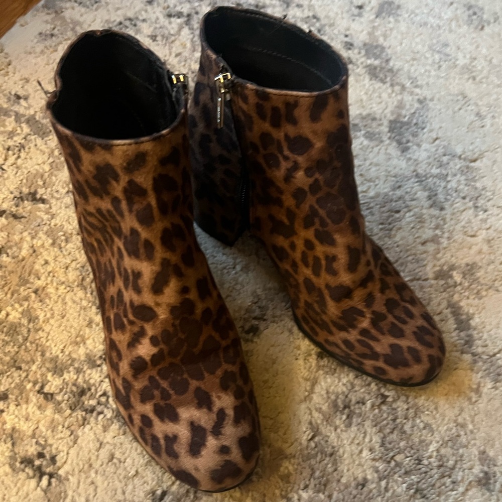 Circus by Sam Edelman Leopard Print Ankle Boots